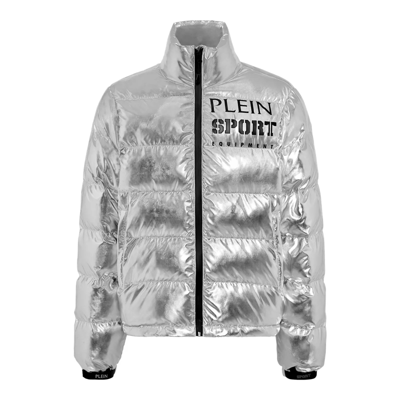 Plein Sport Daunenjacke Jacke Statement silber