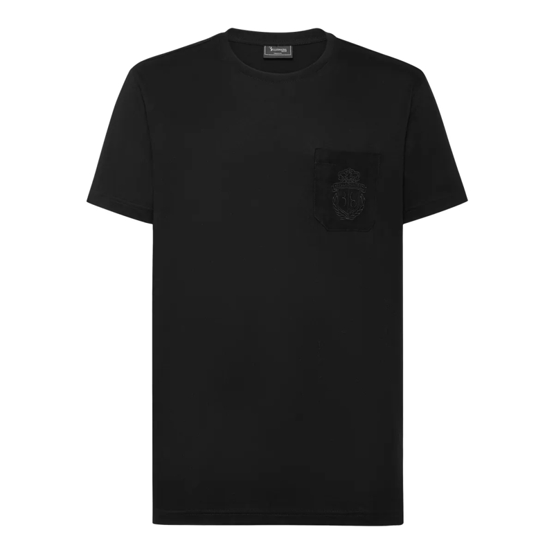 BILLIONAIRE T-Shirt T-Shirt Rundhalsausschnitt Ss Crest schwarz