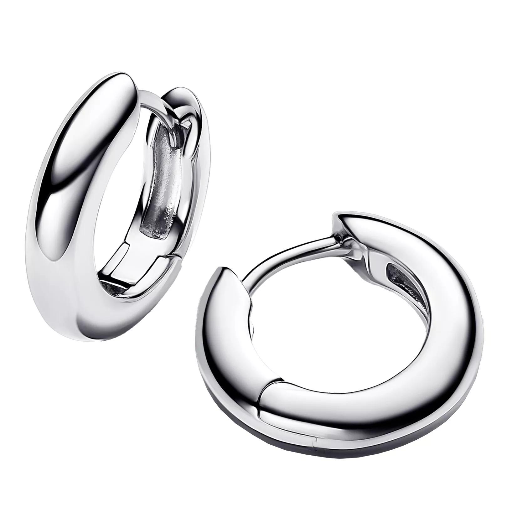Pandora Women's Silver Earrings - Sterling Hoop Earrings - Earrings For Unisize