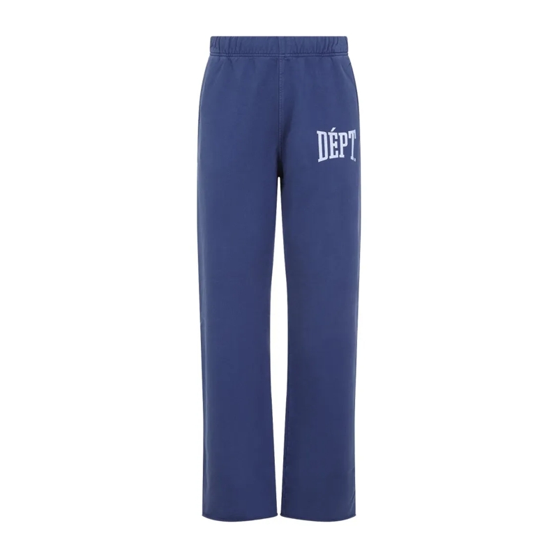 Gallery Dept. Jogginghose Relaxed-Fit Blue Trousers With Bold Side Graphic Blue