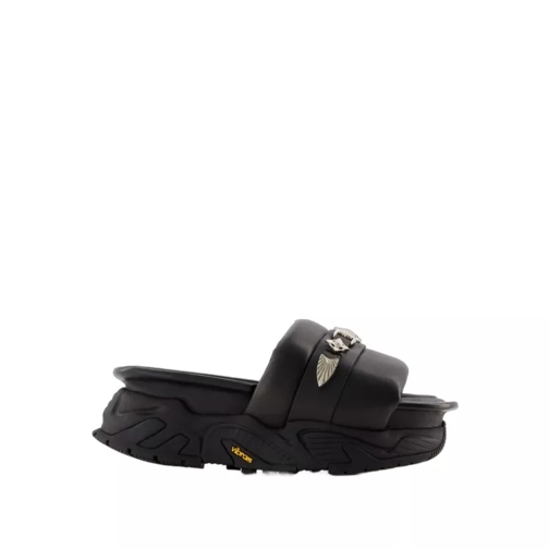 Toga Pulla Aj1315 Sandals - Leather - Black Black Slip-in skor