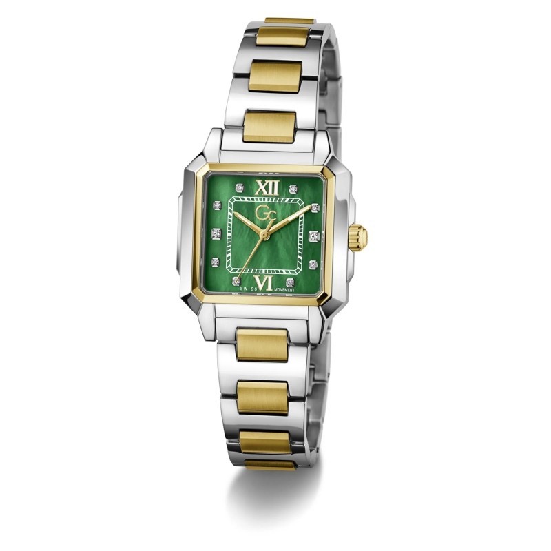 GC Quarzuhr Quarz-Analoguhr Gc Squarecut Lady gold(Image 5)