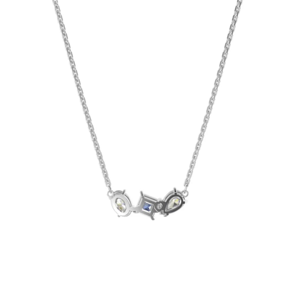 Thumbnail - Swarovski Charms - Mesmera pendant, Mixed cuts, Rhodium plated - Gr. unisize - in Blau - für Damen