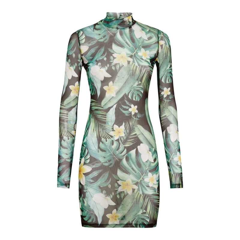 Philipp Plein Minikleid Minikleid Hawaii grün