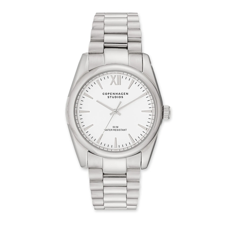 Copenhagen Quarzuhr Edelstahl Uhr - Round Watch silber