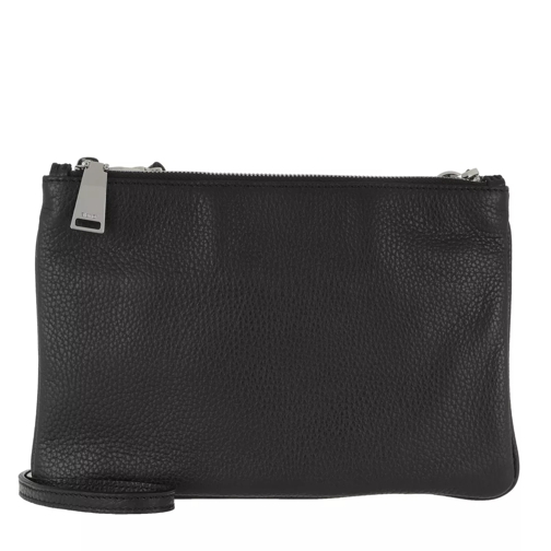 Abro Adria Leather Crossbody Bag Black/Nickel Crossbody Bag
