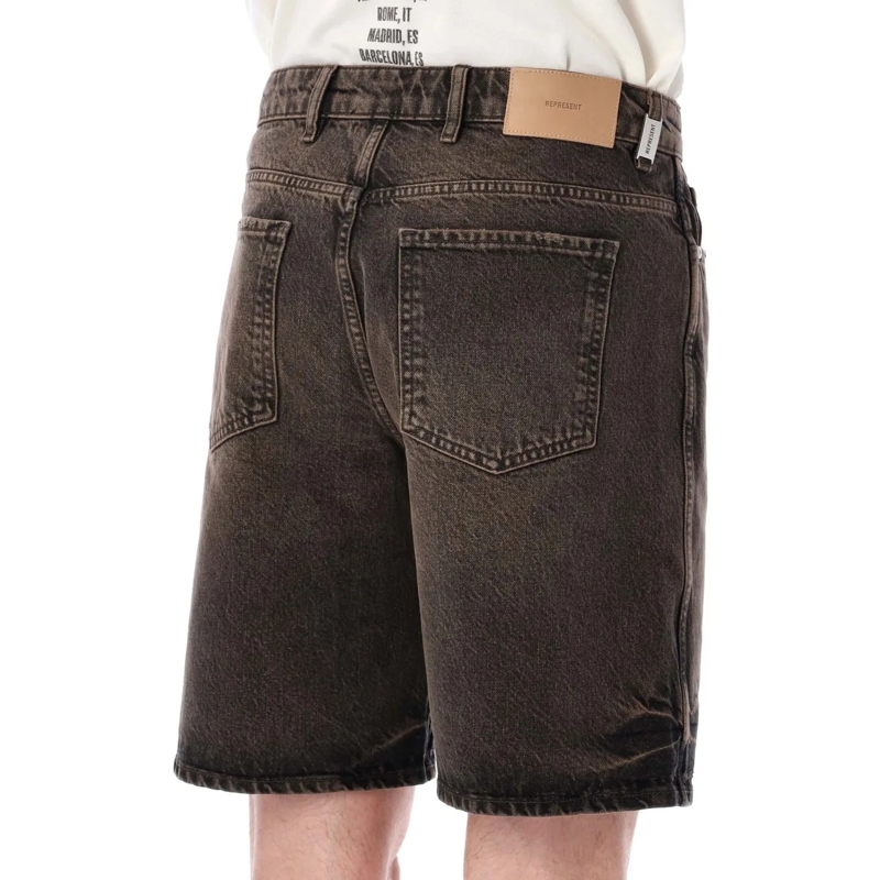 Represent Shorts Denim Short Bark braun(Image 3)