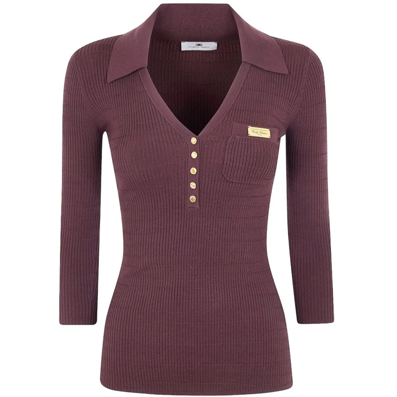 Elisabetta Franchi  Sweaters Brown braun