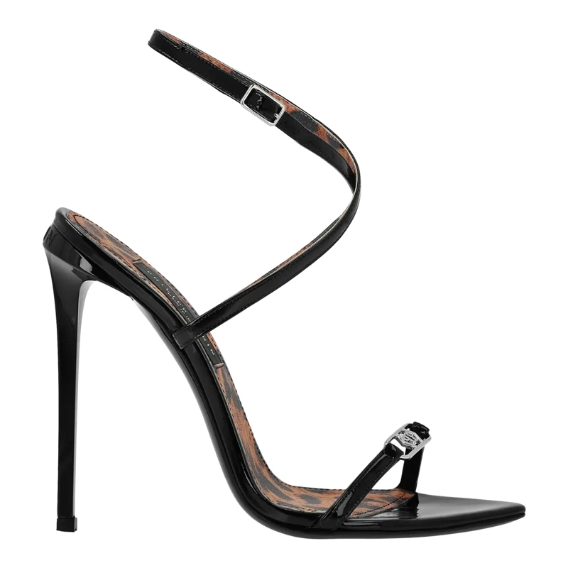 Philipp Plein Riemchensandalen Sandaletten schwarz