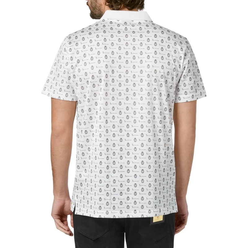 BILLIONAIRE Top Poloshirt Crest weiss(Image 2)