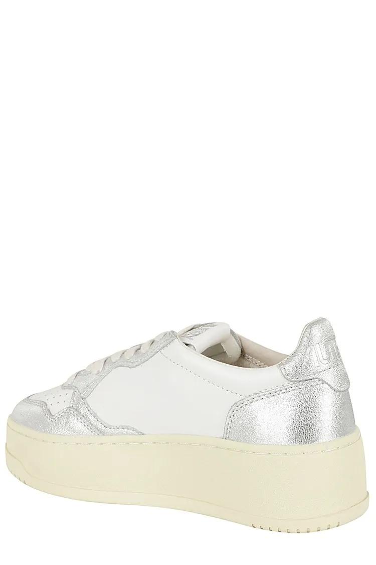Autry Low-Top Sneakers Platform Sneakers With Leather Upper in wit