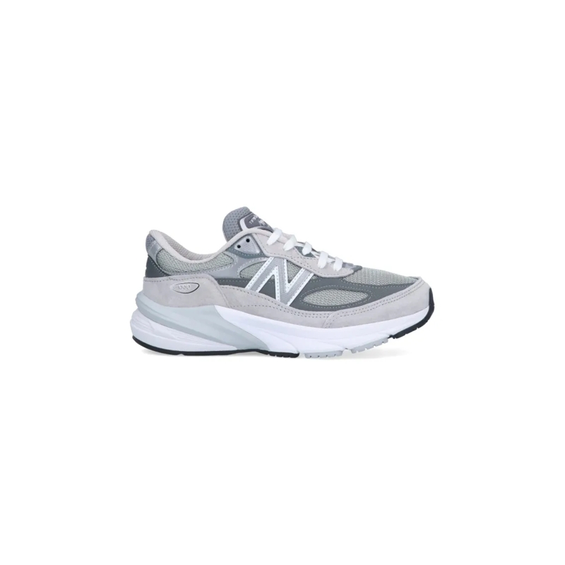 New Balance Lage-top sneaker Tonal Grey Leather And Mesh Sneakers Grey