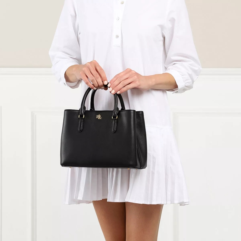 Lauren Ralph Lauren Tote Marcy 26-Satchel-Small Black(Image 2)