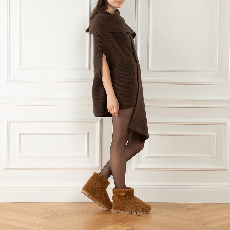Prada Winterboots Boots with Shearling Caramel(Image 2)