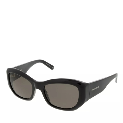 Saint Laurent SL 498-001 55 Sunglass Woman Acetate Black-Black-Black Sunglasses