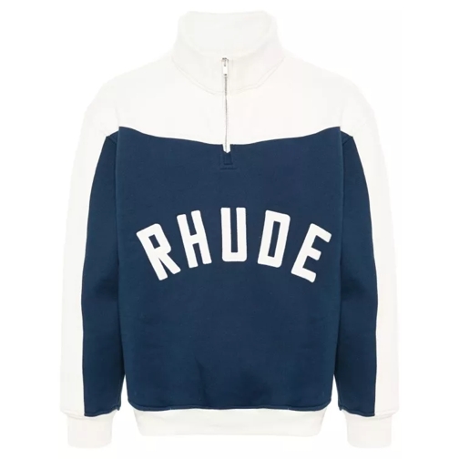 Rhude Contrast Varsity Multicolor Blouse Blue 