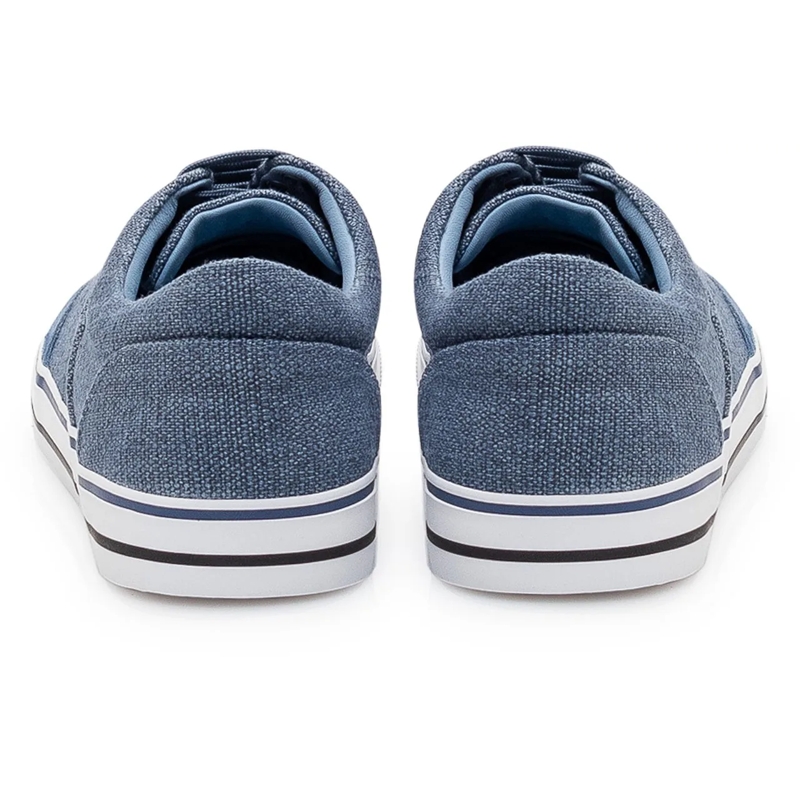 Dolce&Gabbana Low-Top-Sneaker Sneaker Bassa in Tessuto con Lacci blau(Image 3)