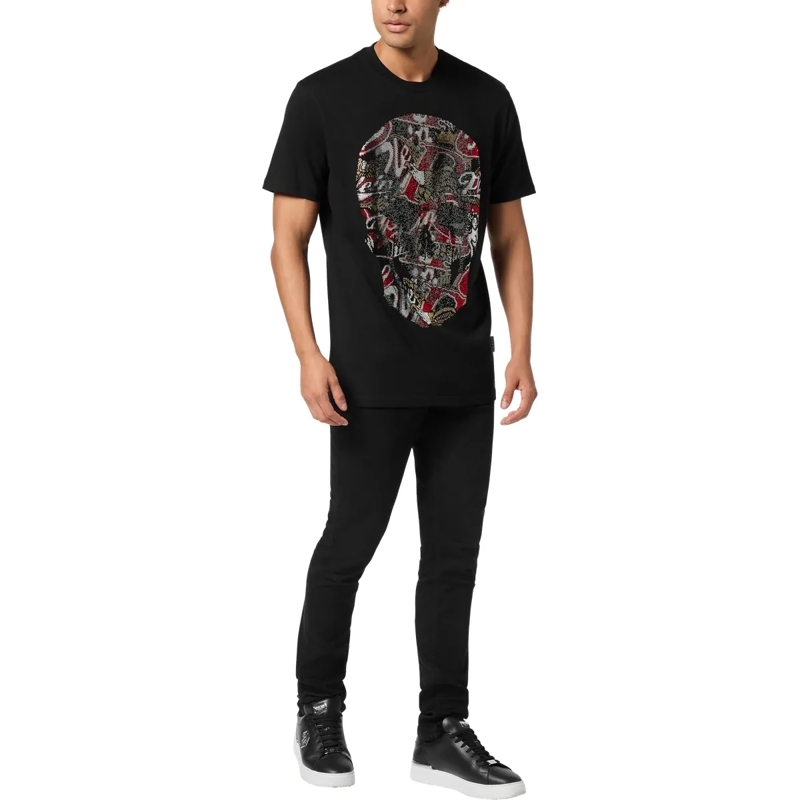 Philipp Plein T-Shirt T-Shirt Round Neck Ss Skull Embellished schwarz(Image 4)
