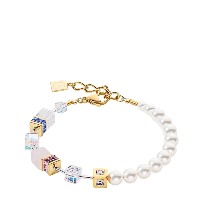 COEUR DE LION Armband GeoCUBE® Precious Fusion Pearls Armband bunt