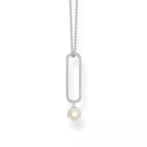 Thomas Sabo Pearl Necklace Silver Mellanlångt halsband