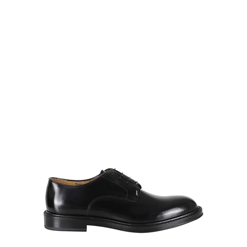 Corvari Schnürschuhe Smooth Brushed Calfskin Derby Black