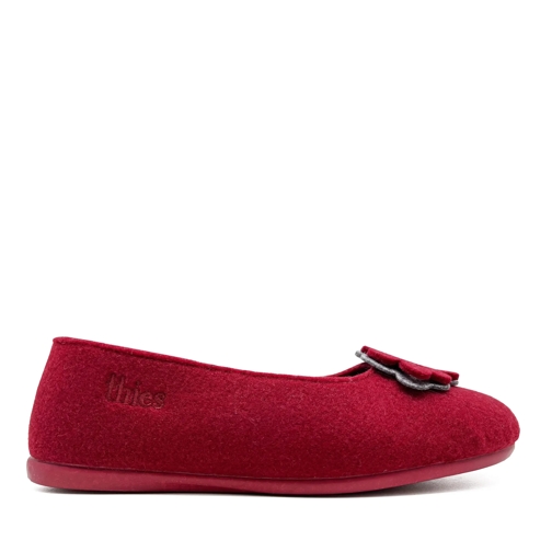 thies Ballerina thies 1856 ® Recycled PET Ballerina vegan bordeaux mehrfarbig