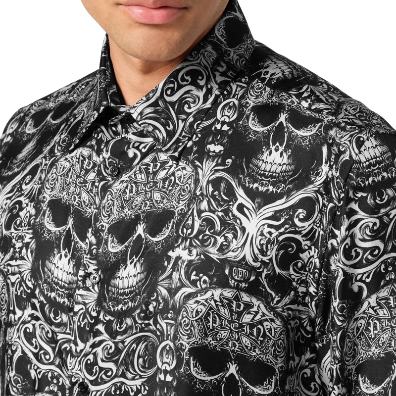 Philipp Plein Hemd Shirt Skull schwarz(Image 5)