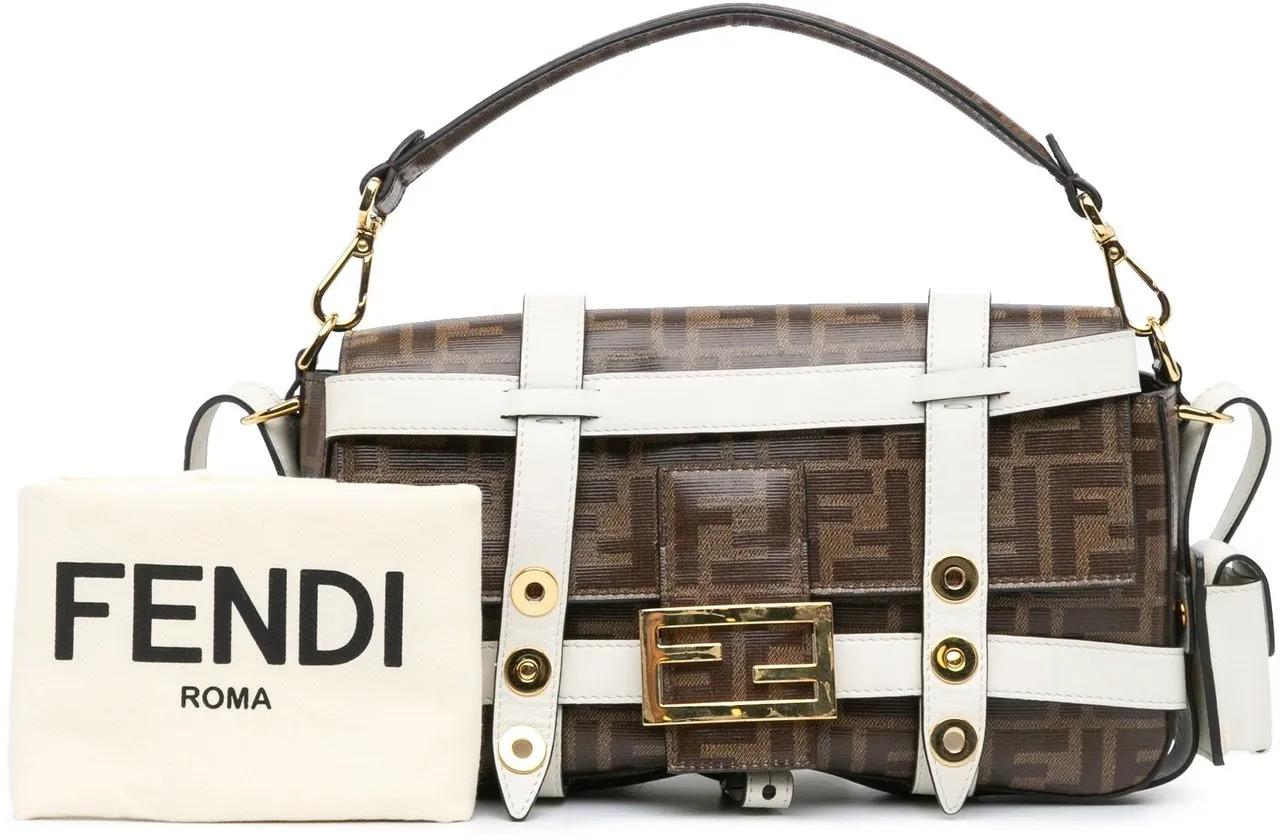 Thumbnail - Fendi Hobo Bags - Zucca Glazed Fabric Cage Baguette Satchel - Gr. unisize - in Braun - für Damen