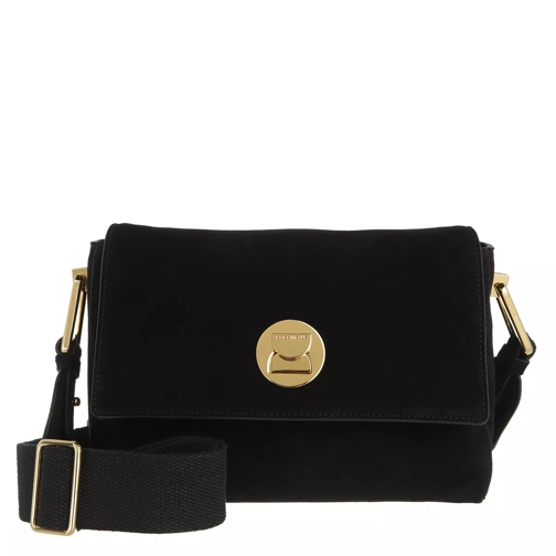 Coccinelle Handbag Suede Leather Noir/Noir Messenger Bag