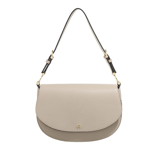 AIGNER Saddle Bag Delia Alpaca Beige