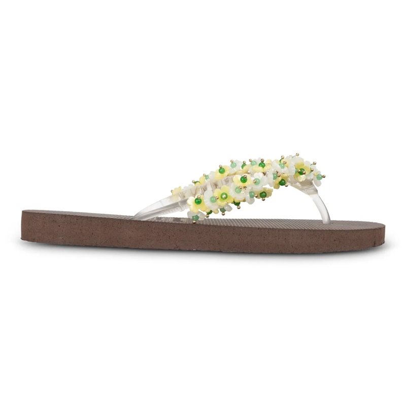 UZURII Flip Flops flip flop Tulum Bloom Yellow mocca(Image 21)