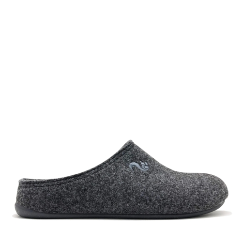 thies Slide thies 1856 ® Recycled PET Slipper vegan dark grey  mehrfarbig