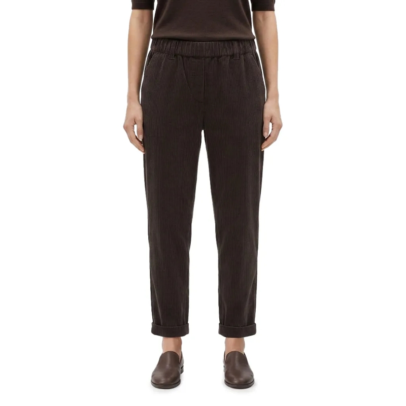 Lis Lareida Pantalon en velours côtelé Cordhose aus Baumwoll-Mix braun(Image 10)