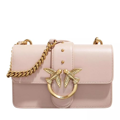 Pinko Love Mini Icon Simply Cipria Antique Gold Crossbody Bag