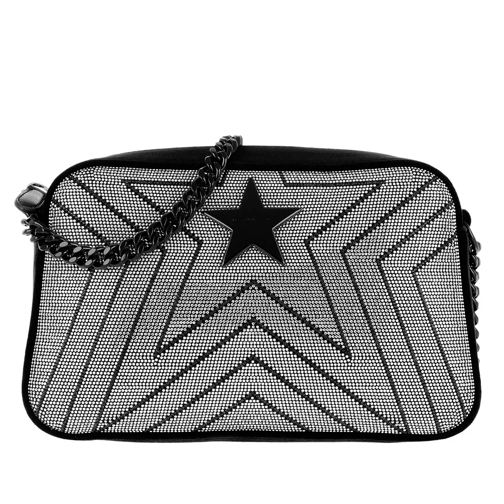 Stella McCartney Stella Star Matelassé Medium Camera Bag Black Strass Camera Bag