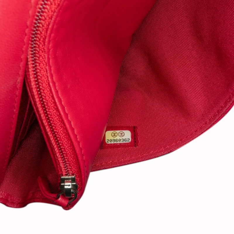 Chanel Schultertasche Classic Lambskin Wallet on Chain rose