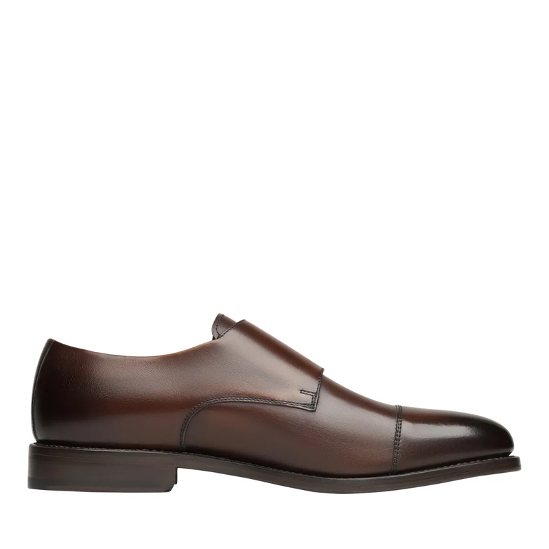 Henry Stevens Monkstraps Schnallenschuhe Marshall CDM dunkel-braun