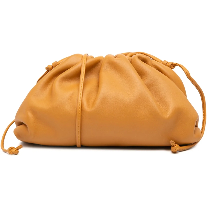 Bottega Veneta Sac à bandoulière Lambskin The Mini Pouch Crossbody braun