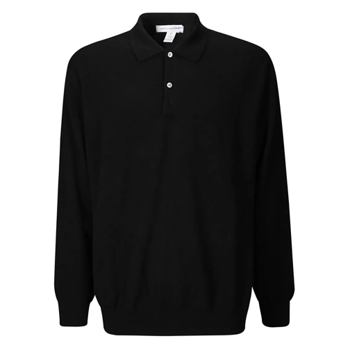 Comme des Garcons Polohemd Knitted Polo Shirt Black