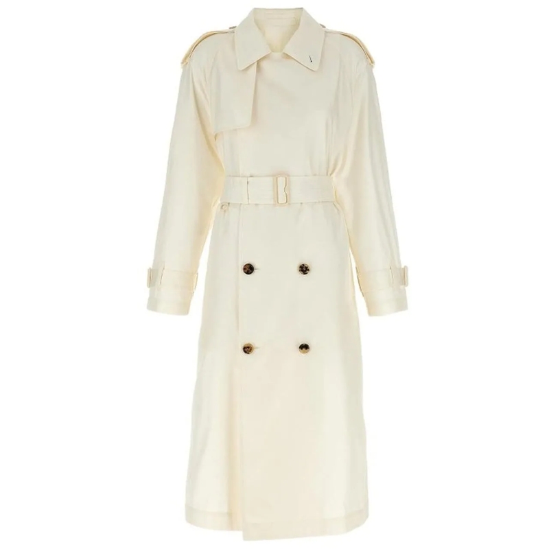 Burberry  Burberry Silk Trench Coat weiß