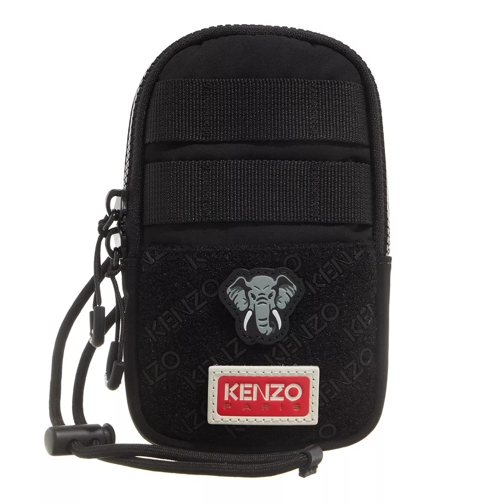 Kenzo Phone Holder On Strap Black Phone Bag