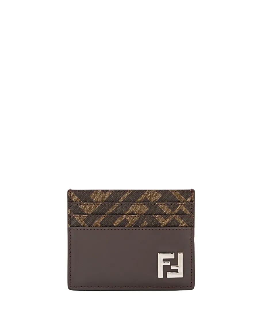 Fendi Portemonnaies - Card Case Vit.King/ Pu F - Gr. unisize - in Braun - für Damen