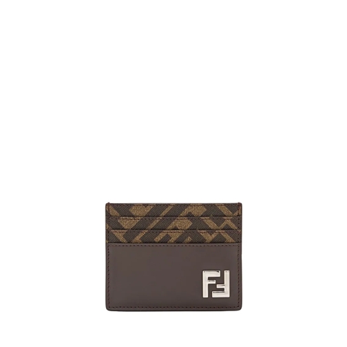 Fendi Geldbörse Card Case Vit.King/ Pu F Brown