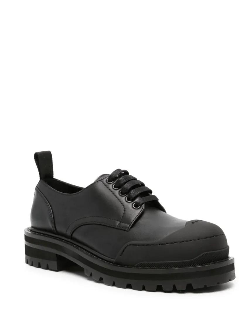 Thumbnail - Marni Low-Top Sneaker - Logo-Tab Lace-Up Black Shoes - Gr. 38 (EU) - in Schwarz - für Damen