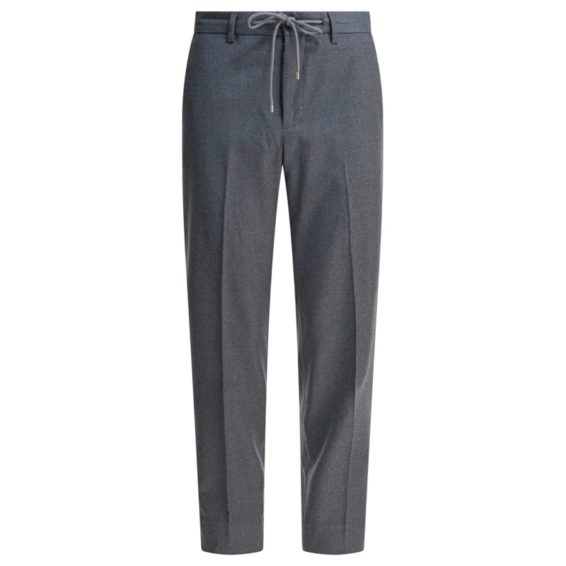 Briglia  Tailored Grey Virgin Wool Blend Trousers Grey