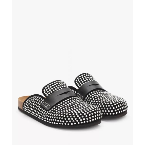 J.W.Anderson JW ANDERSON Schwarze Mules mit Kristallen all over mehrfarbig Slip-ins