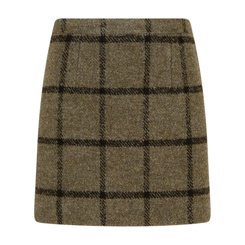 Patou Brown Wool Blend Miniskirt Brown Minikjolar