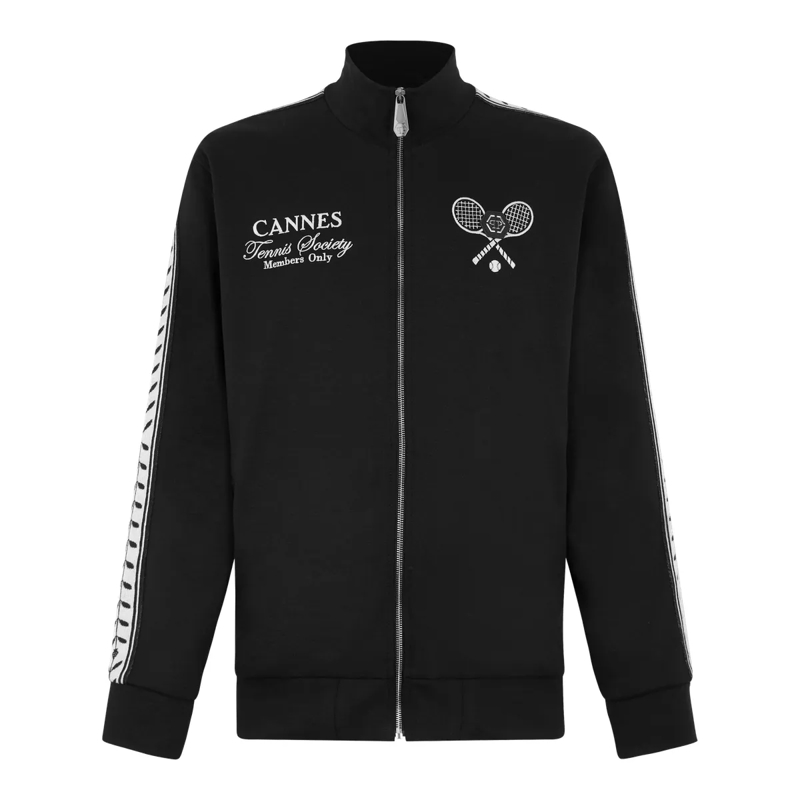 Philipp Plein Daunenjacke Tracksuit Jacket Tennis Club schwarz