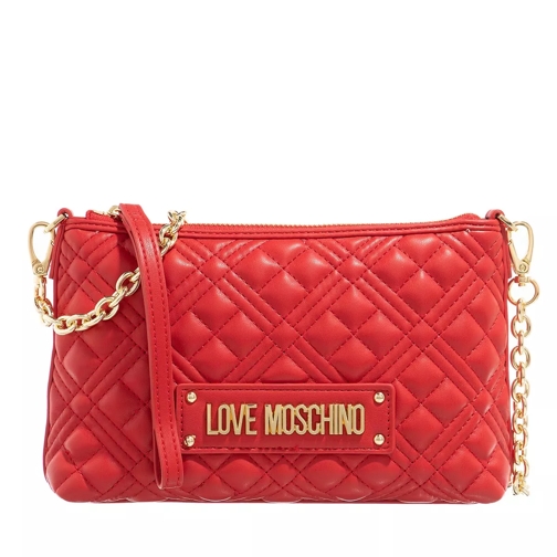 Love Moschino Borsa Quilted Pu Rosso Pochette-väska