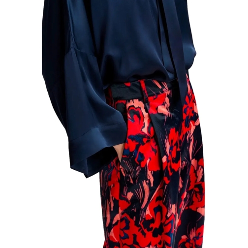 Essentiel Antwerp  ESSENTIEL ANTWERP GAZPACHO BLAU UND ROT WIDE LEG H blau